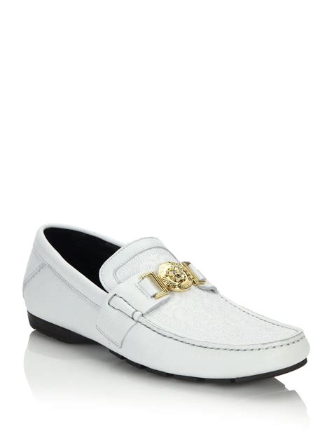 all white versace men loafers replica|gianni Versace men's slip ons.